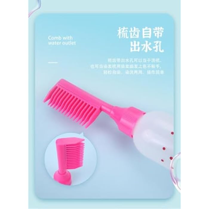 Oil and Dye Applicator Comb with Inner Tank - Practical Device for Comfortable and Even Application from Root to Tip Generic - Image 3